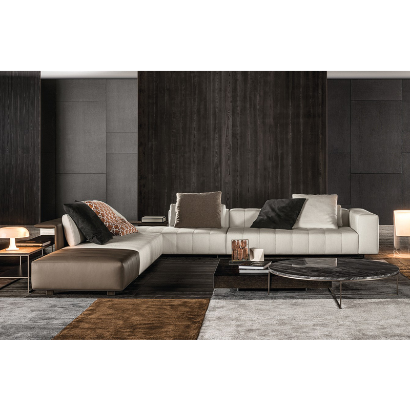 italian style sofa set living room furniture L Shape leather Sofa Piano creative Living Room Section