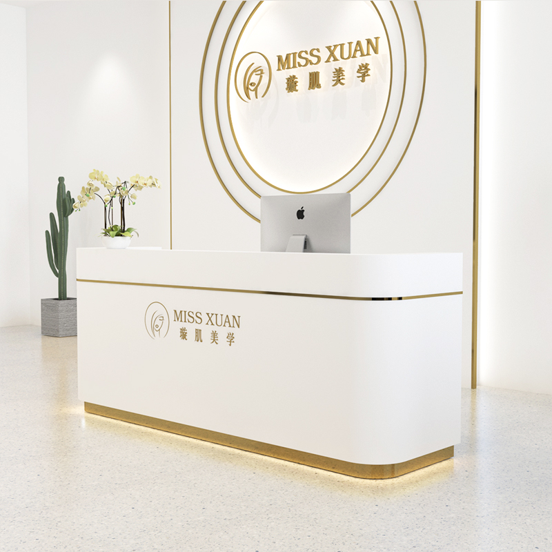 Salon Furniture Customized Front Desk Cashier Desk Clothing Store Beauty Salon Special Reception Des
