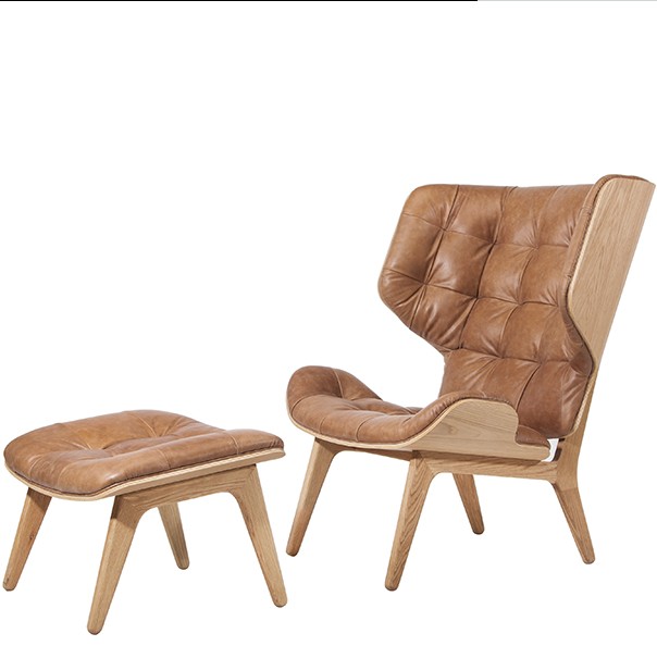 chaise Bentwood Upholstered new modern fashion office leisure Living Room Mammoth lounge chair with 