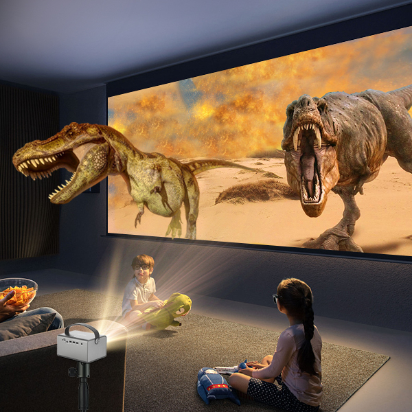 High brightness Portable Projector Home theater Video DLP Android Smart Mini Projector interactive p
