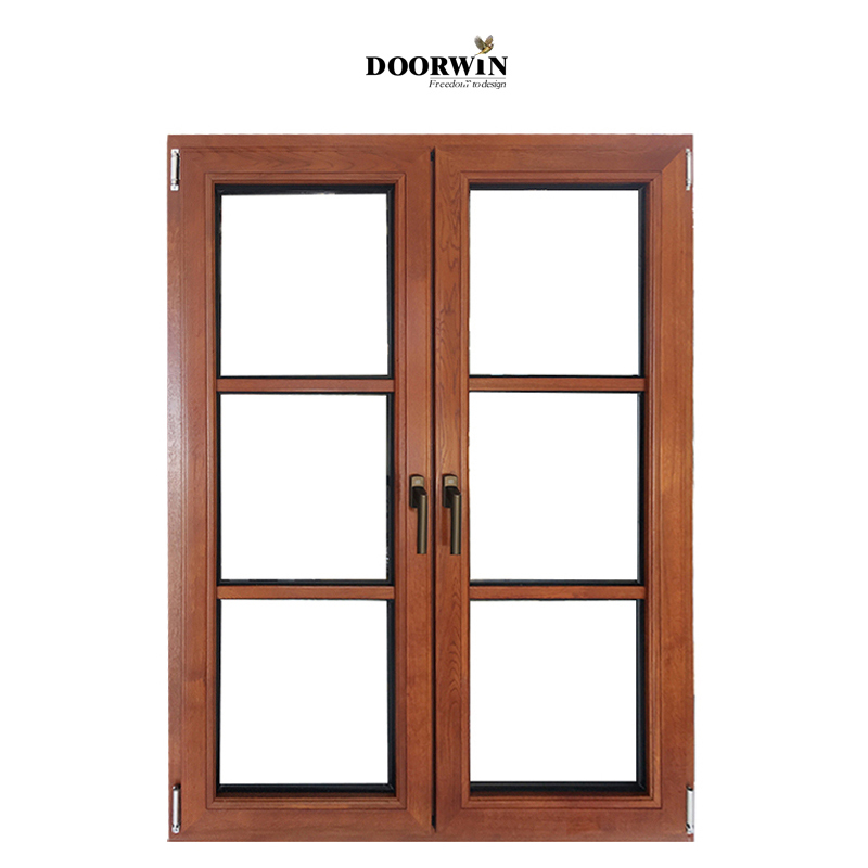 Doorwin Factory Directly Supply Australia stand solid wood window wooden frame French glass window
