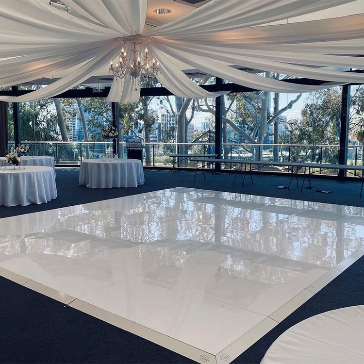 China supplier portable pure white dance floor for