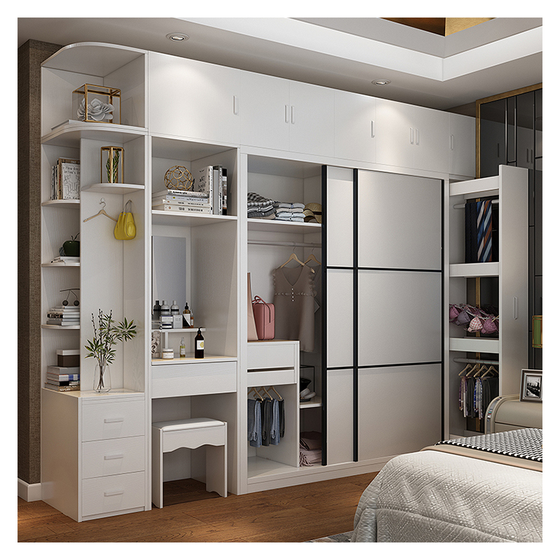 New Unusual Furniture Design Small Designs Sliding Bedroom Wardrobe Storage Clothes Wardrobe Simple 