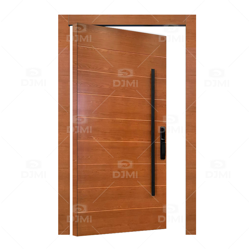 Factory Direct Supply Custom Design Exterior Villa Front Entrance Solid Wood Door Pivot Doors
