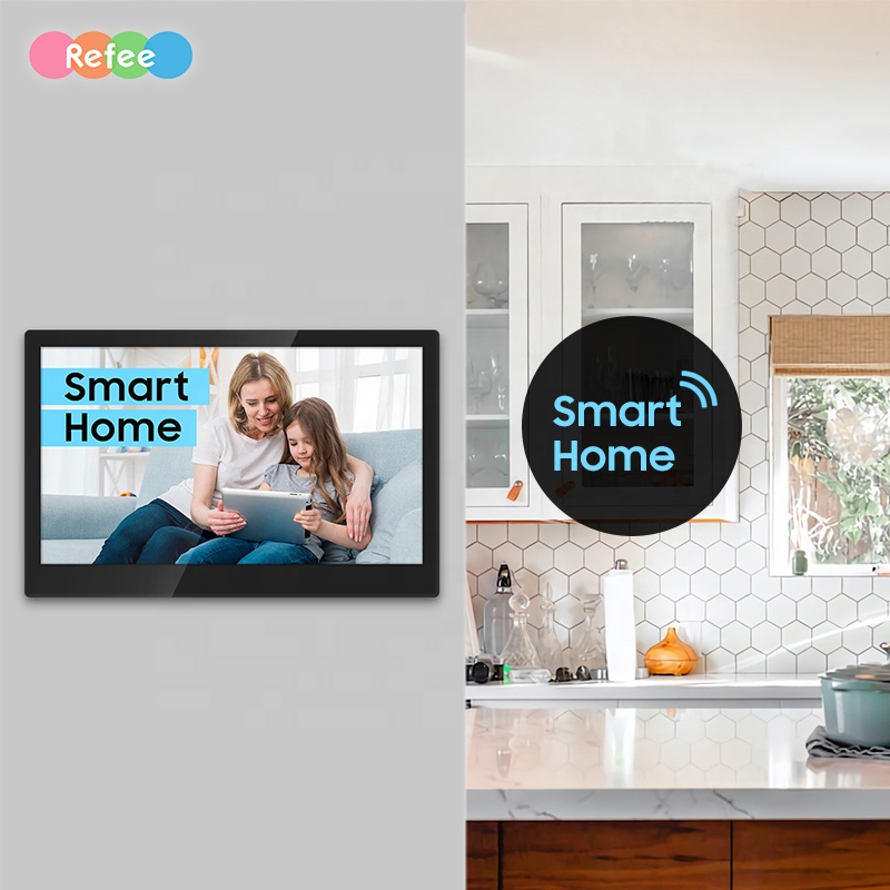 Refee 13 15 inch advertising wall mounted Android touch screen monitors smart home touch screen