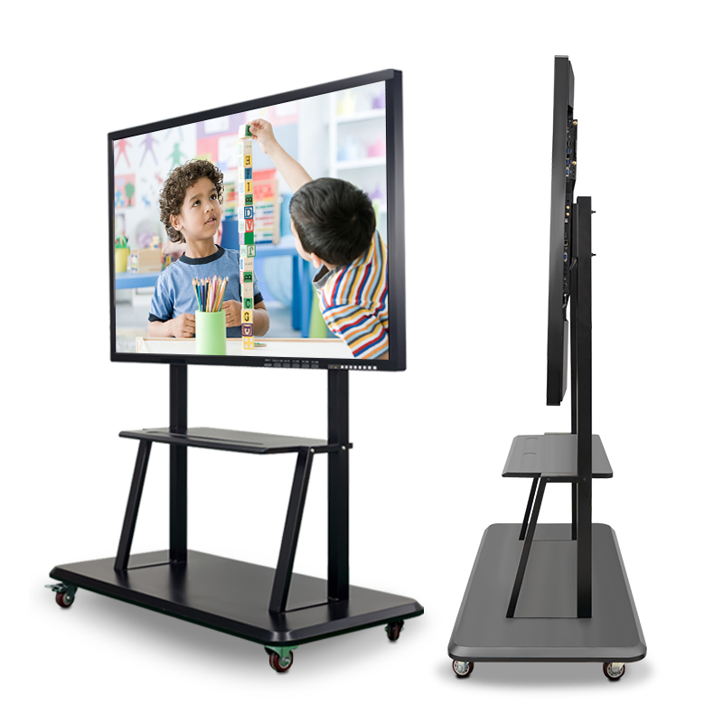 60 Inch Smart Education And Business Touch Screen 4K Interactive Flat Panel With Stand smart home to