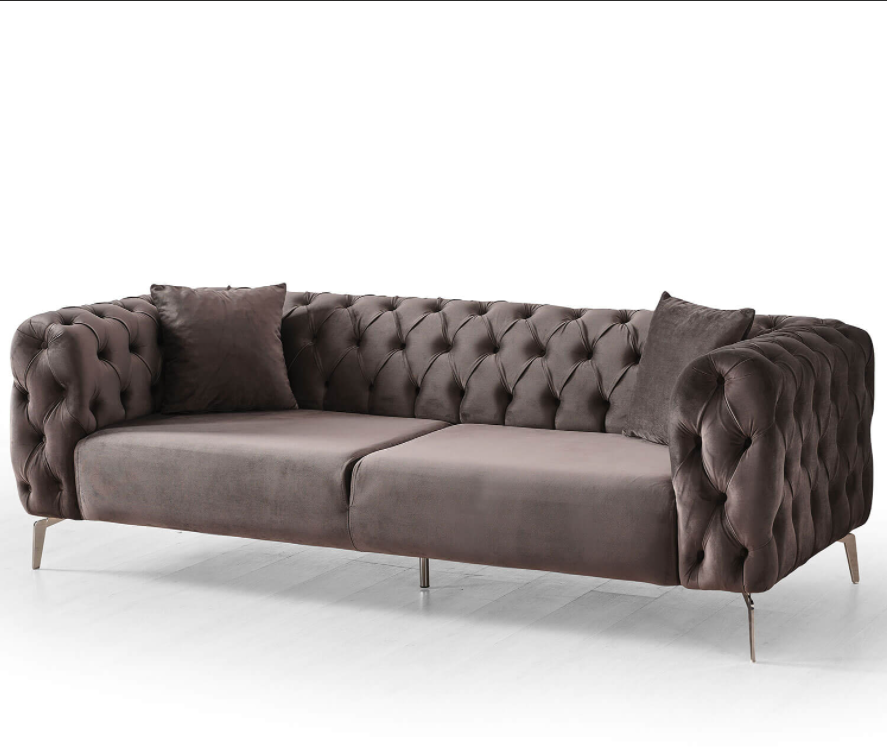 Furniture Factory Living Room Sofas Chester Sofa Set Fabric Couch  Sofa Set Home Furniture