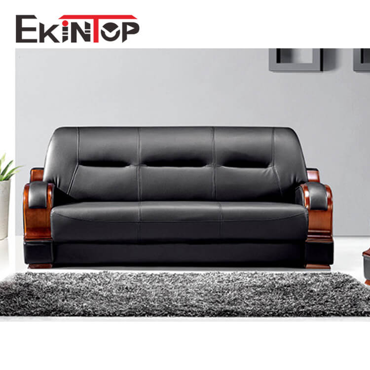 Custom european made leather home waiting living room furniture 3 seater simple design sofa set