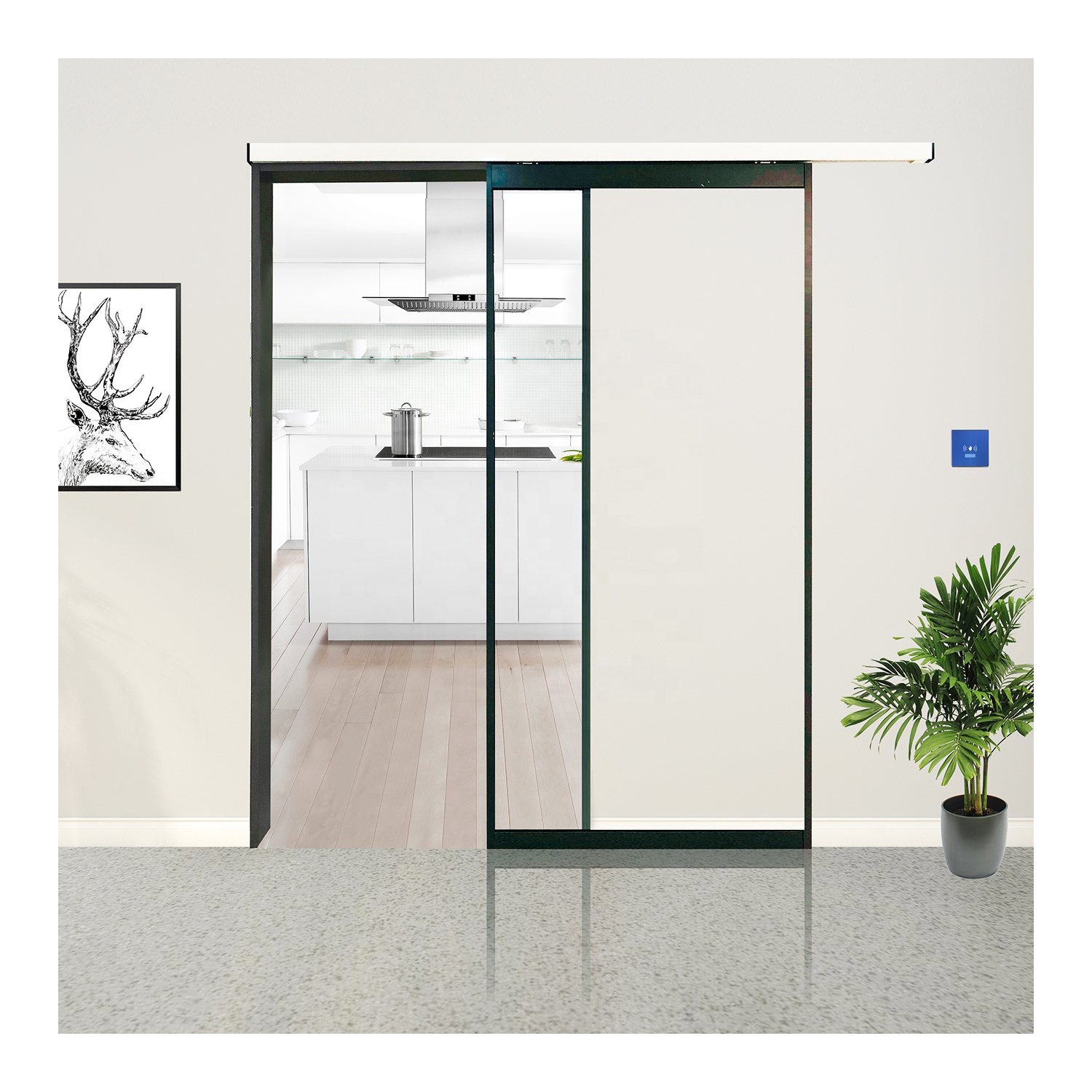 DEPER DZ08 magnetic levitation automatic sliding door for smart home