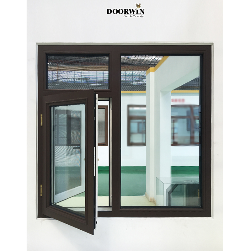 Super aluminium casement windows High Security Impact Glass Window Double Glazing Aluminum Frame Win