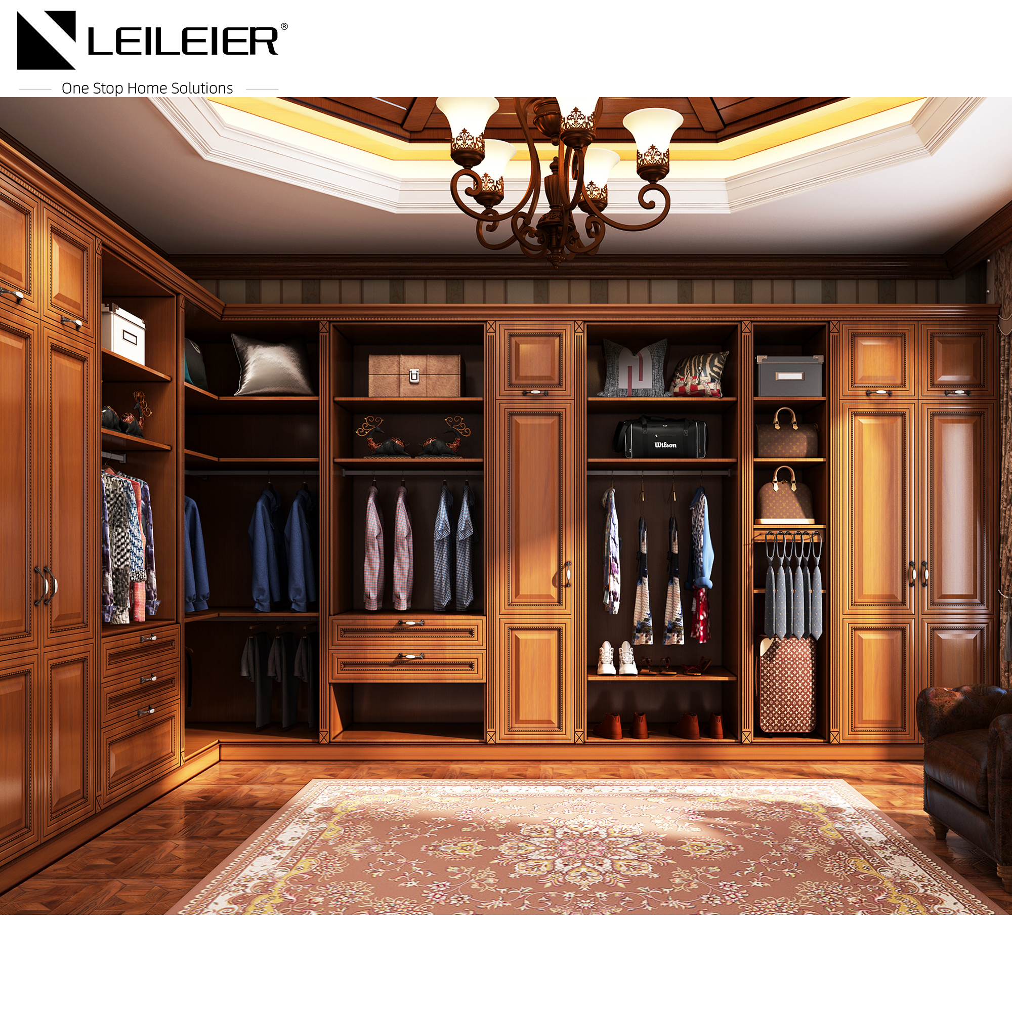 LEILEIER Factory Direct Supplier Wardrobe Clothes Custom Wardrobe Bedroom Furniture Wardrobes Home F