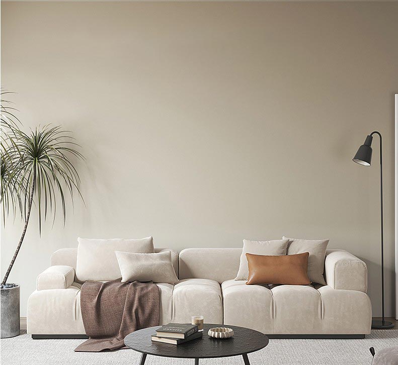 Nordic Home Furniture Waterproof Fabrics 3 Seaters Block Geometric Modular Sofa