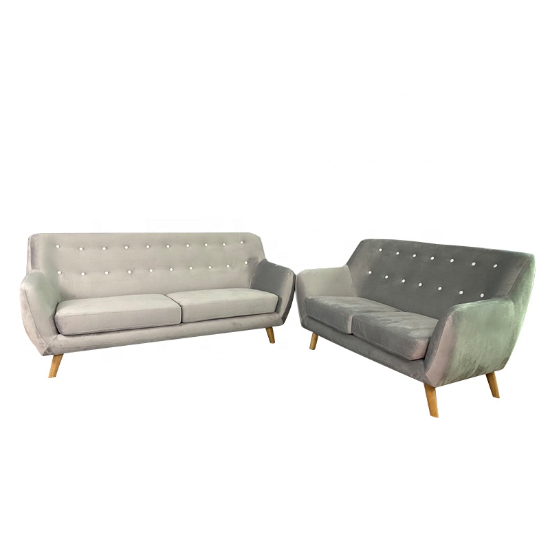 Home Furniture Living Room Sofa Set Modern Sectional Sofa Legs Fabric Sofas Wooden European 3+2+1 Li