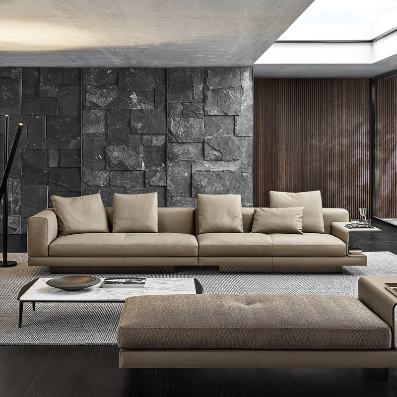 Italian luxury new design leather sofa living room furniture