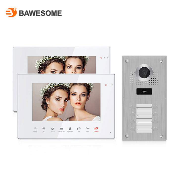 smart home analog villa 7" video door phone intercom system with door bell camera