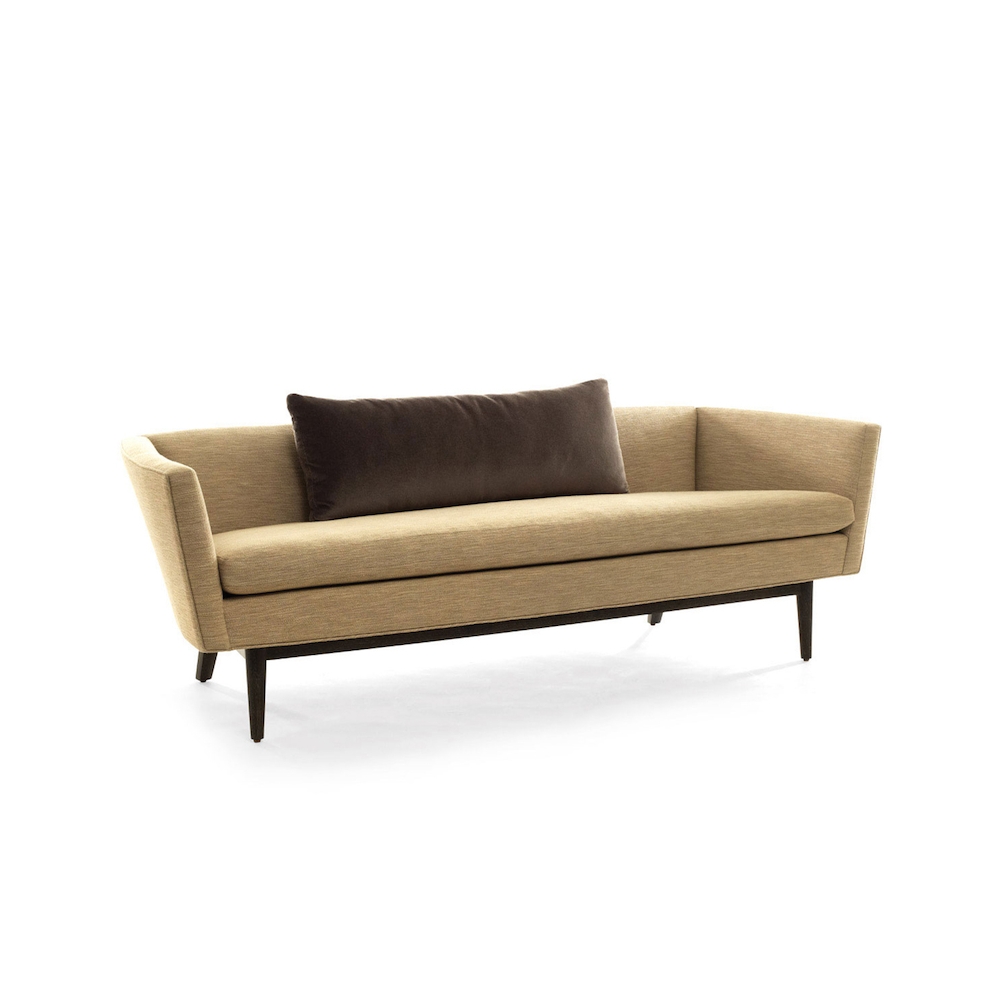 Creation Hotel Furniture White Ash Wood Solid Wood Base Beverly Three Seat Fabric Sofa Set Furniture