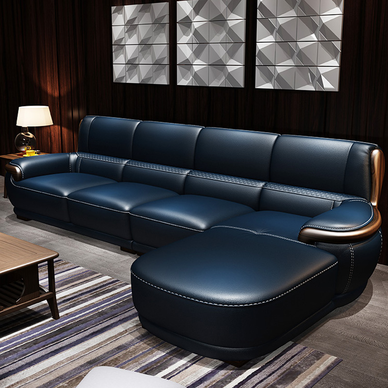 Durable leather sofa, the latest sofa design living room furniture