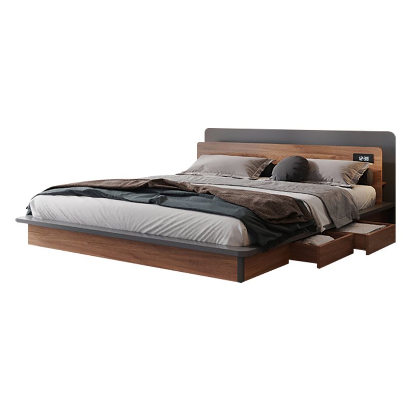 Luxury Bedroom Furniture Upholstered Modern Wood Beds Bed Room Set Furniture