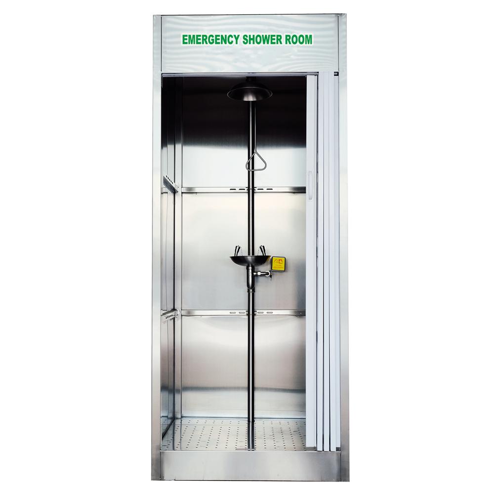 Laboratory Emergency Eye Wash and Shower Room Enclosed Cabin