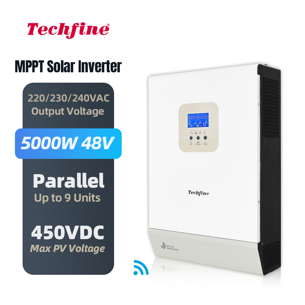 Home used 5000w 5kva 48v smart solar inverters off gird 5KW mppt solar charge controller inverter wi