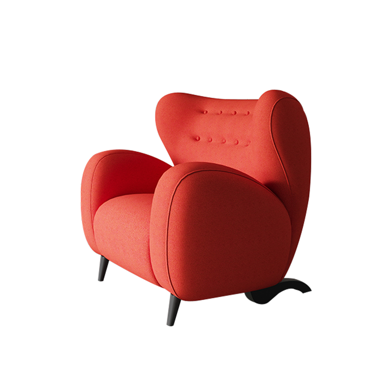 Luxury living room single sofa home furniture modern cotton lamb cashmere leisure living room chair
