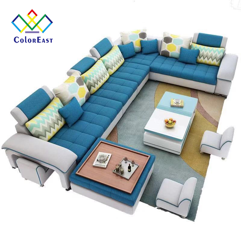Furniture Factory Provided Living Room Fabric Sofa Set Living Room Furniture CEFS001