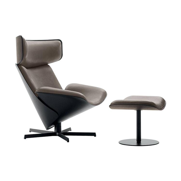 wholesale modern retro living room fiberglass frame lounge fabric or pu finished designer home furni