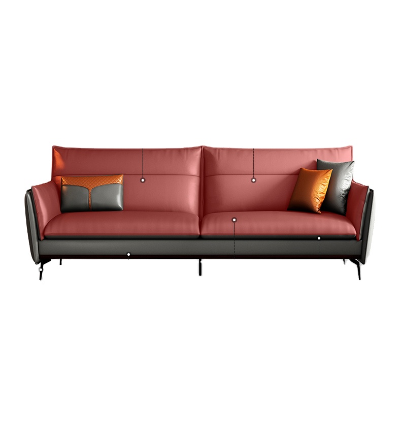 Popular Design Set Furniture Modern Leather Home Living Room Lazy Chesterfield Modular Sofa