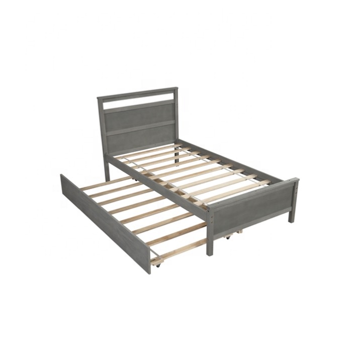 Hanway Twin Bed with Trundle Wood Craftsmanship Be