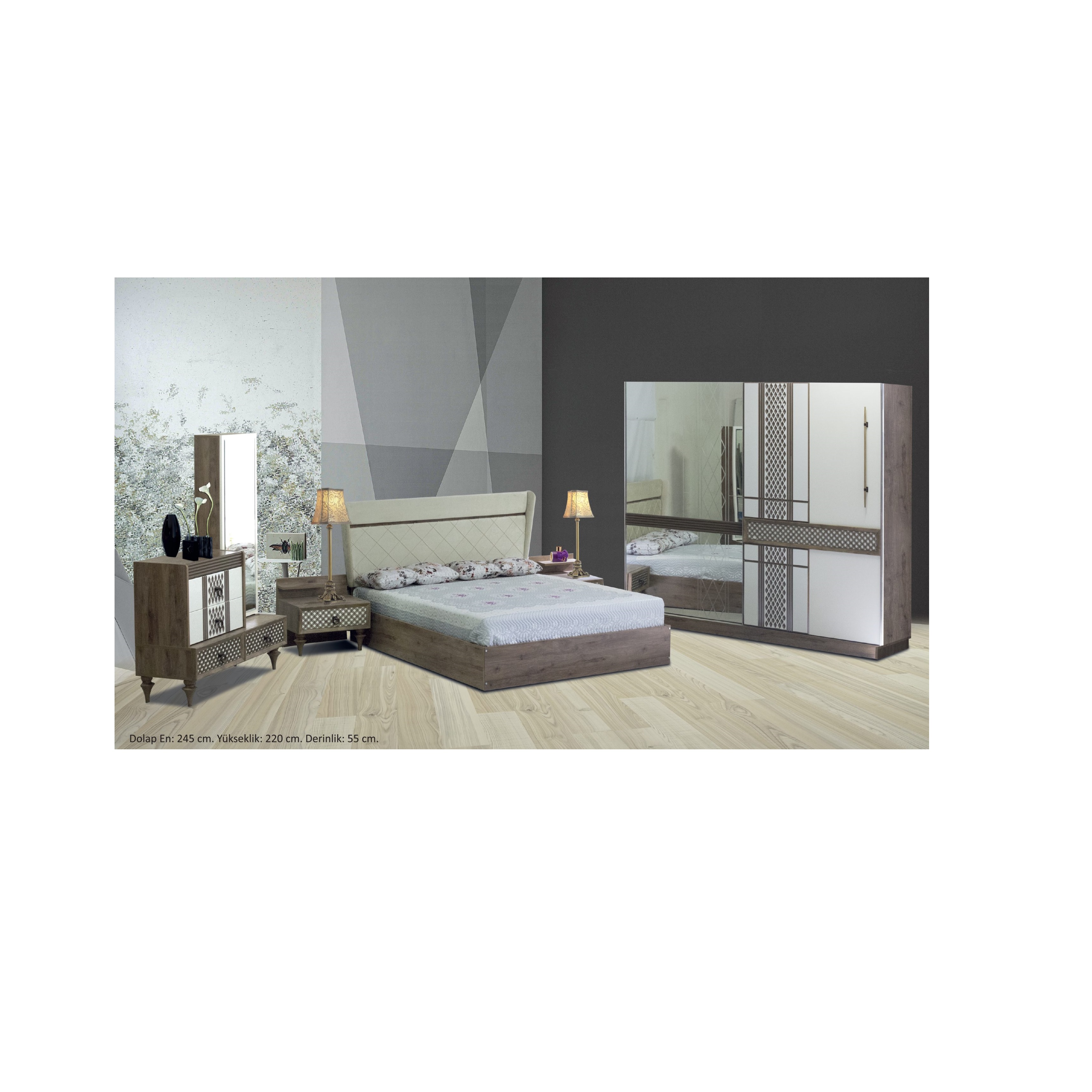 Bedroom Furniture Wooden Set Wood House Bedrooms Furniture Modern Style Hotel Apartment Bedroom Set 