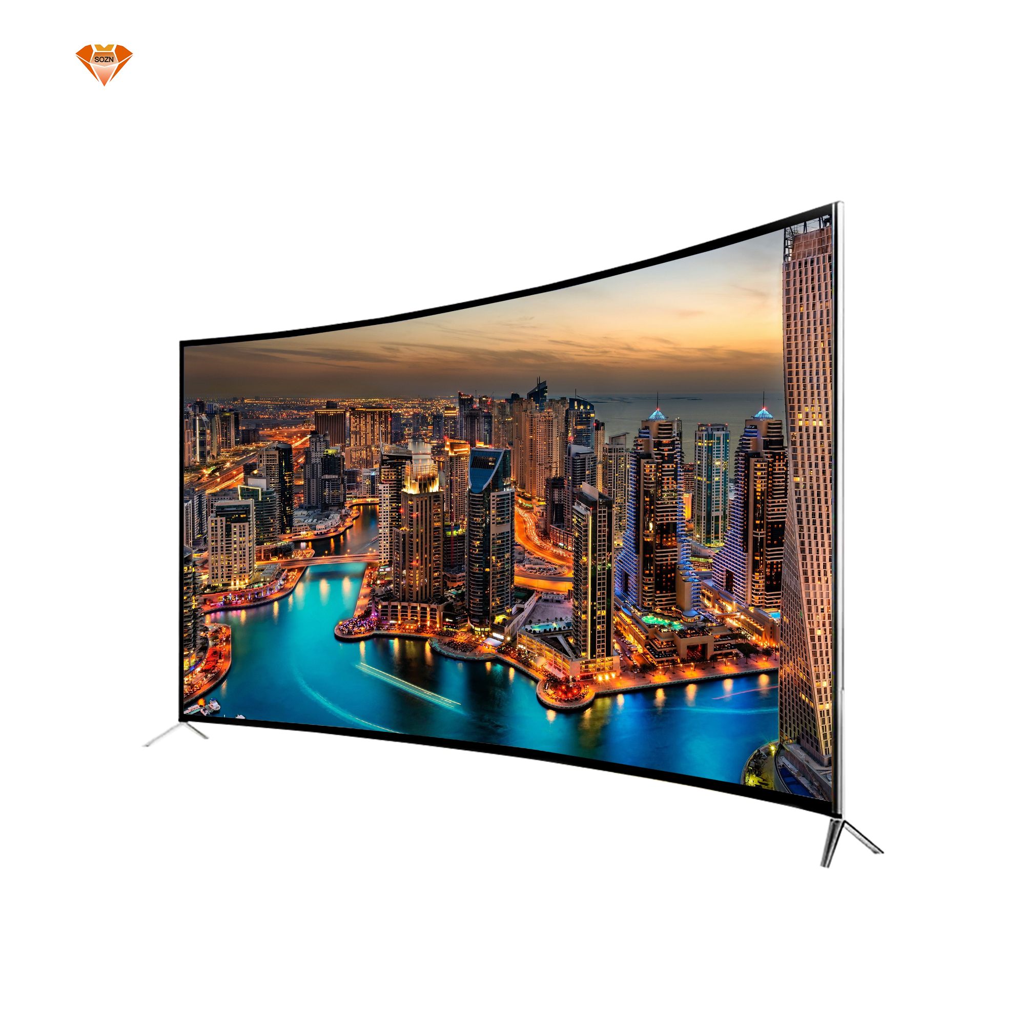 The latest low price 55 inch smart curved LED TV with Android, Blue Night and WiFi for home use