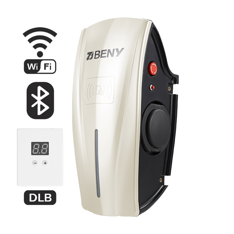 Smart AC Home or Commercial 3 Phase 400V 22kW 32A Type 2 Socket EV Charger Box with DLB Function