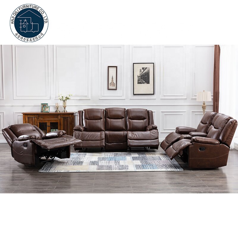 Living Room 123 Recliner Sofa Set Factory Wholesale Home Silla Reclinable Cinema Recliner Sectional 
