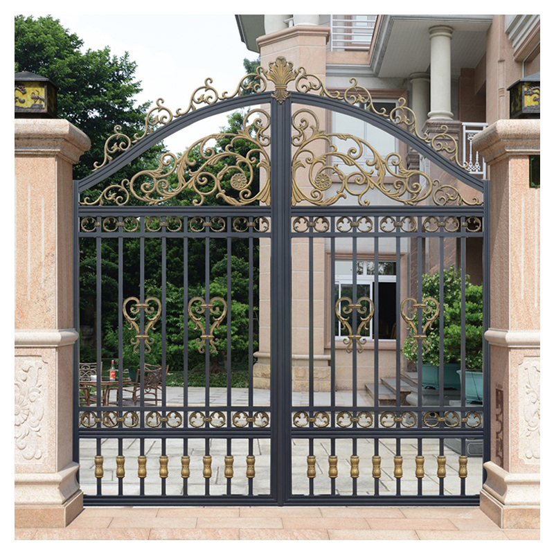 Professional Single Villa Entrance Metal Iron Door Design
