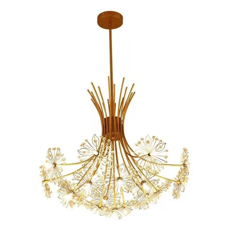 Modern Led Dandelion Flower Chandelier Living Room Home Decoration Bouquet Lamp