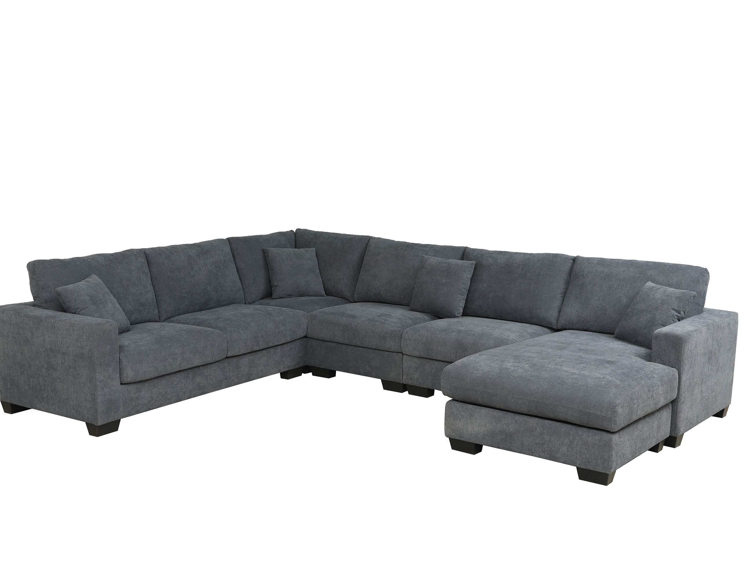 Factory wholesale modern living room sofa U shaped fabric Luxury corner modular sofa sectional sofa 