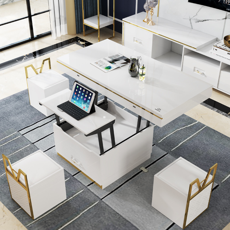 Multifunction Modern Home Furniture Folding Living Room Lifting Coffee Table