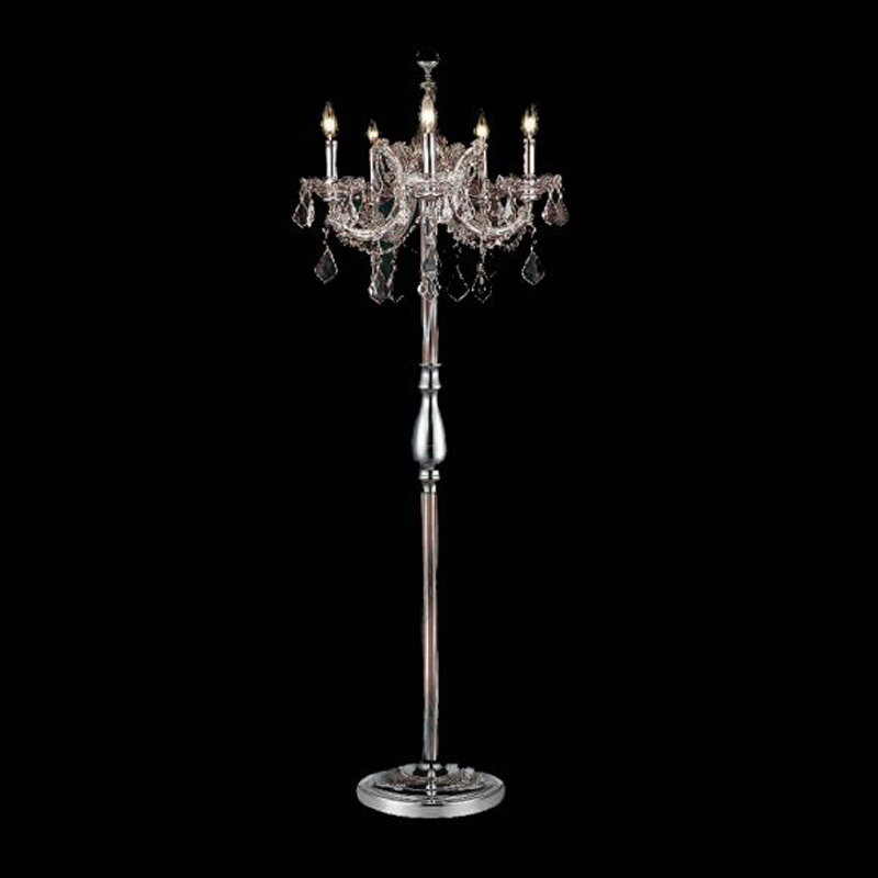 Chrome 5 lights indoor standing lamps