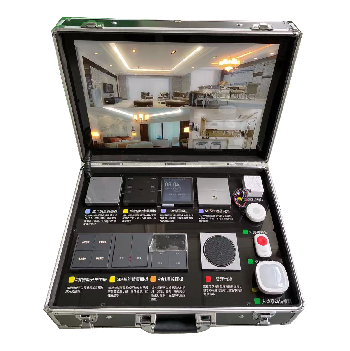 Display box for smart hom, showcase for smart villa , easy to carry to show to your customers the sm