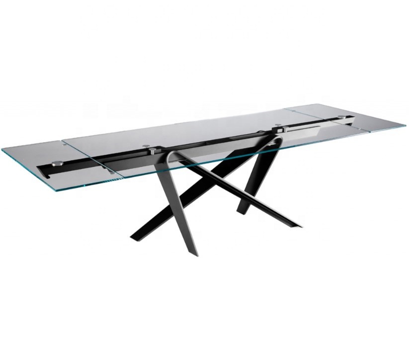 Modern Home Furniture Dinning Room Table Sets Steel Ceramic glass  Dining Table Product