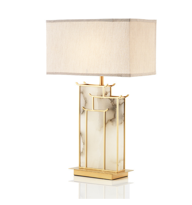 Manufacturing customized design white led luxury table lamp