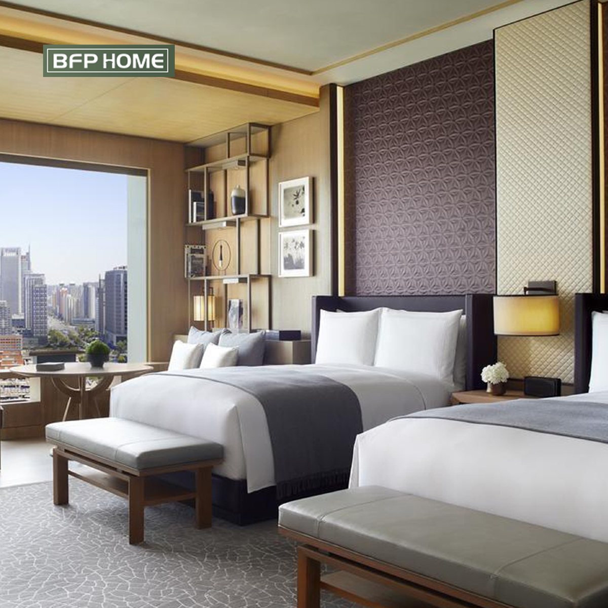 BFP Home Bedroom Furniture Sets Modern Design Stylish Bed Sofa Set For Project FF&E Customization Ho