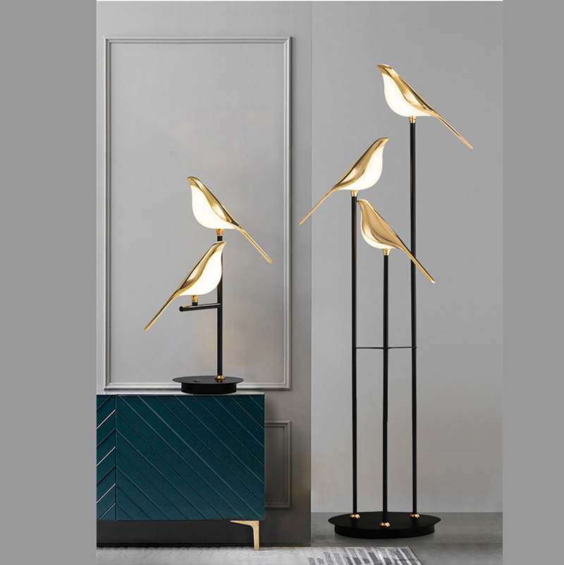 Space Saving Design Nordic Modern Minimalist Small Adjustable Vertical Simple Led Standing Corner Li