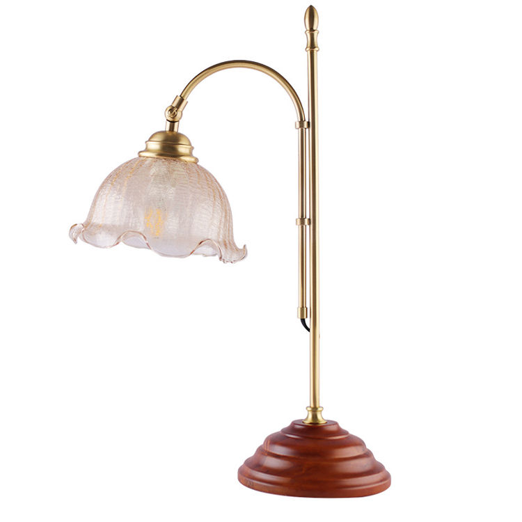 Retro European Style Bed Lamp Bedroom Lampara Europea De Mesa Elegant Mid Century Table Lamp