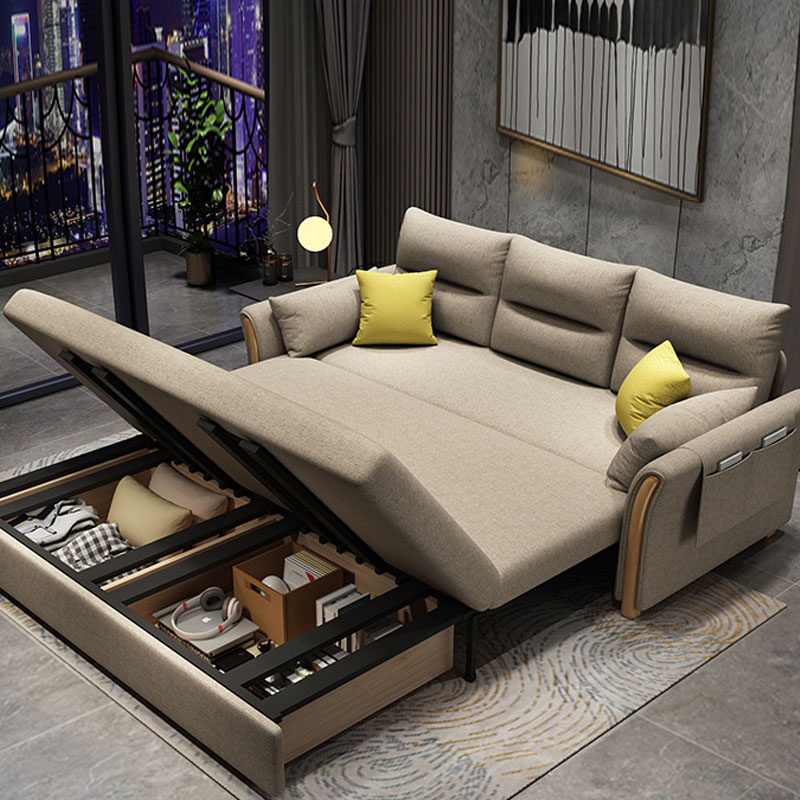 Gmart Durable Living Room Furniture Hotel Grey Moon Shape Gaming Recliner Arm Transformable Microfib