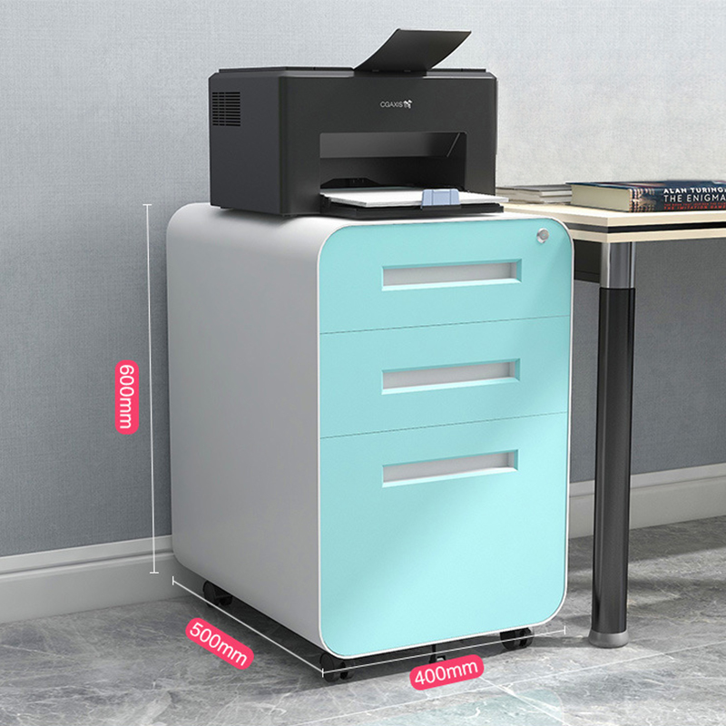 A4 3 drawer detachable mobile Pedestal file steel 