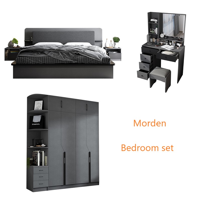 2021 Chinese Newest Design King Bed Of Bedroom Furniture