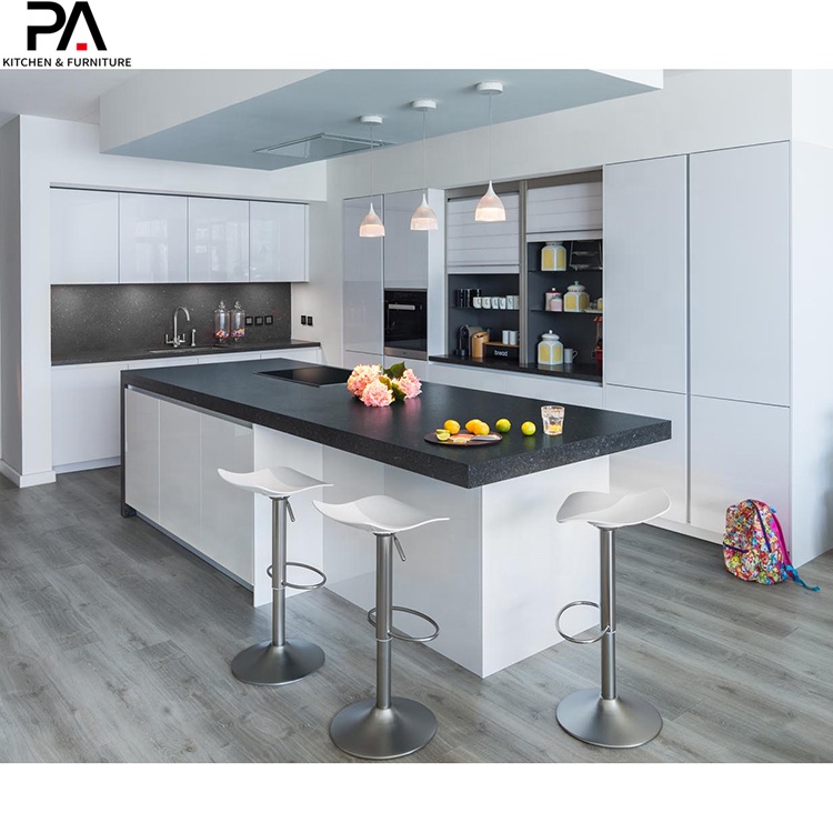 PA home modern design high gloss white rta kitchen