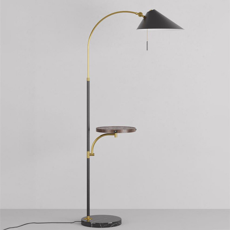 Made in China wireless charging coffee table floor lamp bedroom living room study USB charging floor