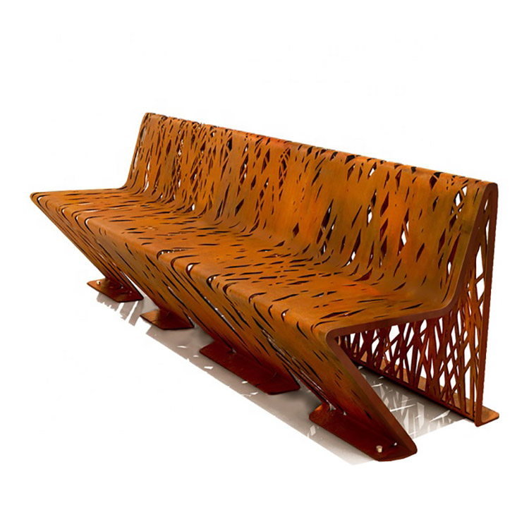 De Parc De Terrasse En Acier Intemperies Chaise De Jardin Banc De Jardin Chaise En Acier Garden Benc